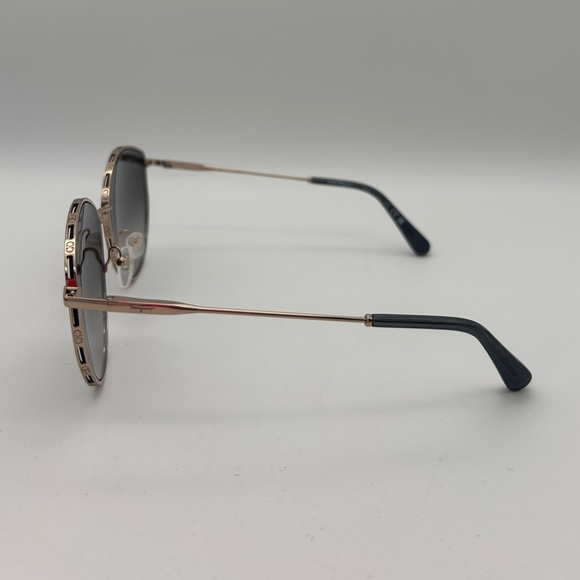 Salvatore Ferragamo Women Sunglasses Silver/ Grey Full Rim Frame SF264S 785 New - Picture 8 of 12